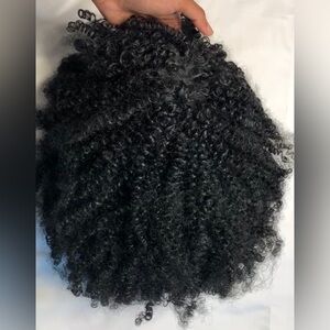 12” Afro Kinky Curly Synthetic Wig with Bangs